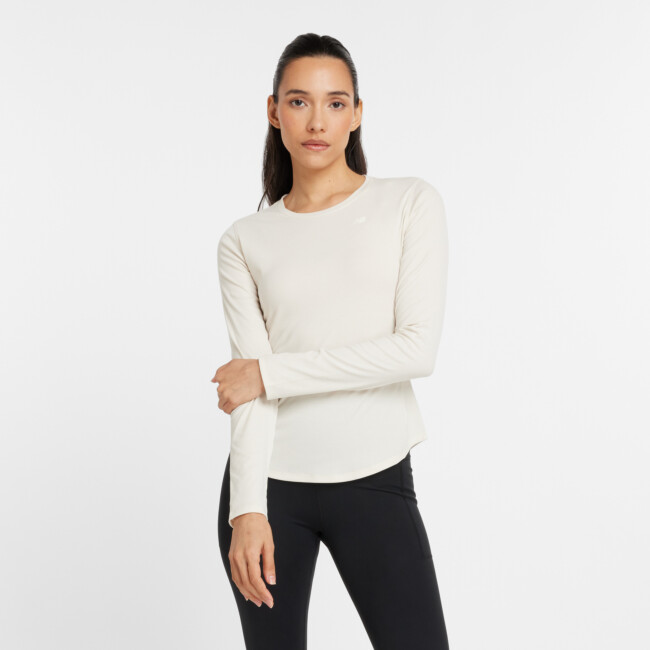 tシャツ STAR ONEPOINT RIB LONG SLEEVE TEE レディース NEW BALANCE WOMEN'S MICRO-RIB LONG SLEEVE TOP | Tops and