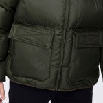Converse PATCH POCKET PUFFER JACKET Black - Free Delivery with   ! - Clothing Duffel coats Men £ 98.99