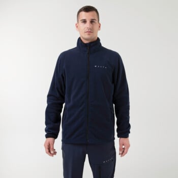 AURALEE × TDS Fleece Quarter Zip Jacket Threadbare Men's Burgundy & Navy Blue Two Tone Colourblock