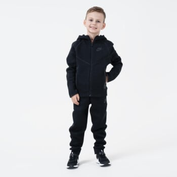 NIKE SPORTSWEAR KIDS TECH FLEECE FULL-ZIP 2-PIECE HOODIE SET