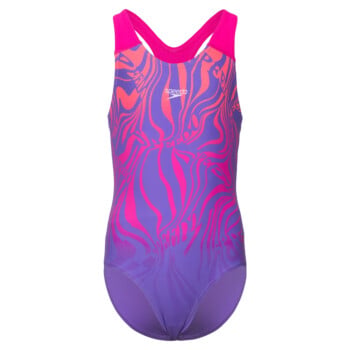 Maillot De Bain Speedo Plastisol Muscleback – Fille, Rose, Dos Nu, Fines Bretelles, Natation Sportive