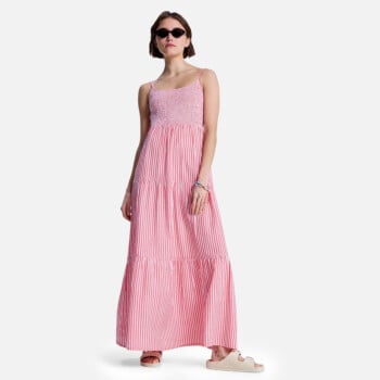 ROXY TROPICAL GLOW STRIPE SEERSUCKER MAXI DRESS | Skirts and Dresses | Sportland ROXY TROPICAL GLOW STRIPE SEERSUCKER MAXI DRESS | Skirts and Dresses | Sportland