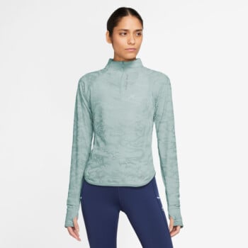 NIKE DRI-FIT WOMEN'S 1/4-ZIP MID LAYER TRAIL TOP | Tops and