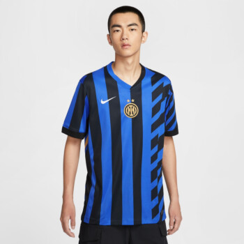 NIKE INTER MILAN 2024/25 STADIUM HOME MEN'S DRI-FIT SOCCER REPLICA