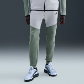 green white tech fleece