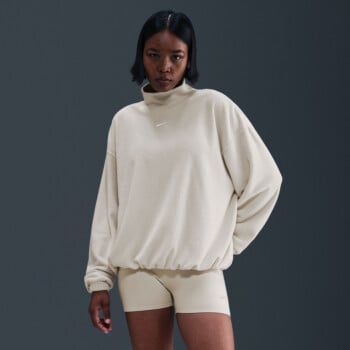 NIKE SPORTSWEAR PHOENIX PLUSH COZY FLEECE OVERSIZED MOCK-NECK
