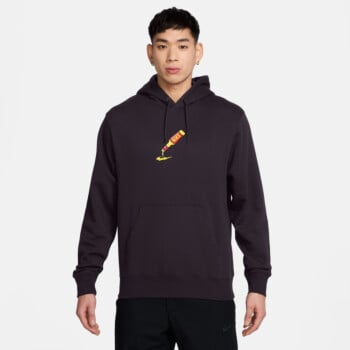 nike sportswear men's all over print club pullover hoodie