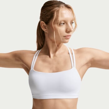 NIKE ZENVY ASYMMETRICAL WOMEN'S LIGHT-SUPPORT PADDED SPORTS BRA