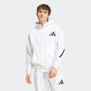 ADIDAS MEN'S NEW ADIDAS MEN'S Z.N.E. FULL-ZIP HOODED TRACK JACKET