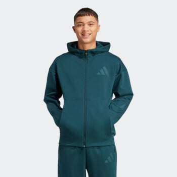 ADIDAS MEN'S NEW ADIDAS MEN'S Z.N.E. FULL-ZIP HOODED TRACK JACKET