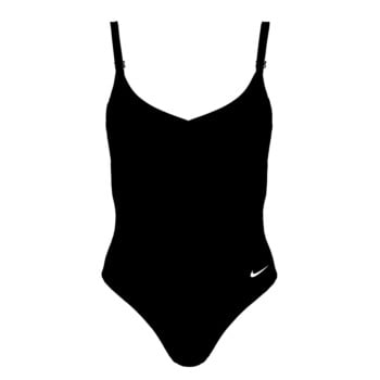 NIKE WOMEN'S ESSENTIAL V-NECK ONE PIECE Swimwear and Bikinis