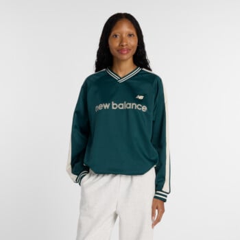 NEW BALANCE SATIN WOVEN PULLOVER | Hoodies and Sweatshirts | Sportland