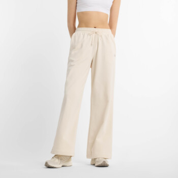 ★★New Balance★★ Herringbone wide pants BEIGE AD41PT35BE New Balance Fleece Wide Leg Pants | Foot Locker