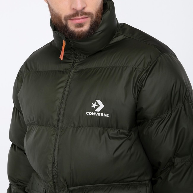 converse patch pocket puffer jacket