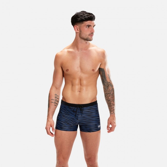 Speedo aquashort valmilton eco print zwart & grijs II Speedo aquashort valmilton eco print zwart & grijs II