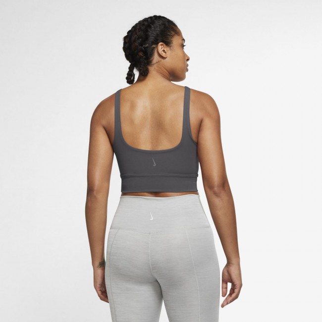 Buy Nike Yoga Luxe Crop Tank In Brown - Redstone At 46% Off