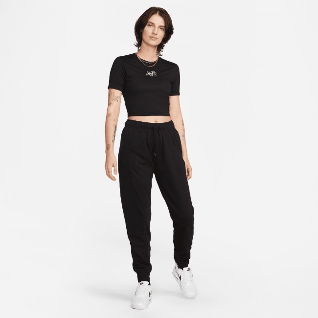 Nike air women s mid rise fleece joggers pants Leisure Buy