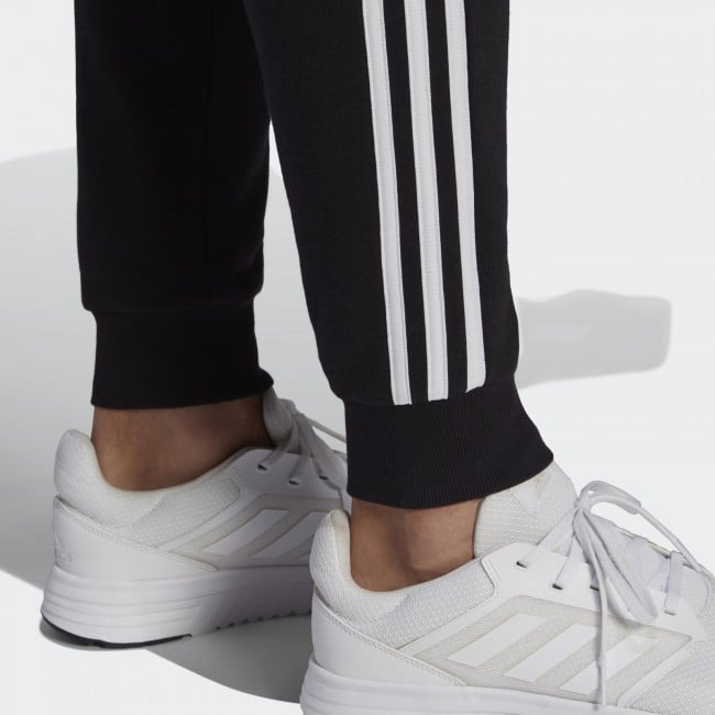 adidas Essentials Fleece Open Hem 3-Stripes Pants - Grey