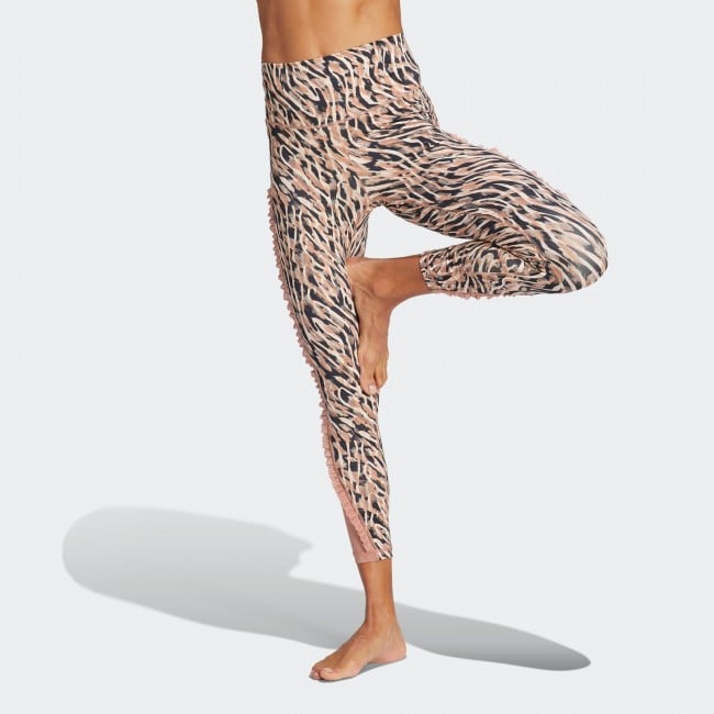 Adidas women's yoga studio clash print 7/8 tights, pants, Training