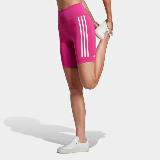 Adidas women's optime train icons 3-stripes bike short leggings | pants ...