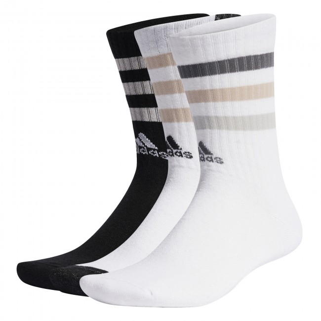 Adidas bold 3-stripes cushioned crew socks 3 pairs | socks and sleeves ...