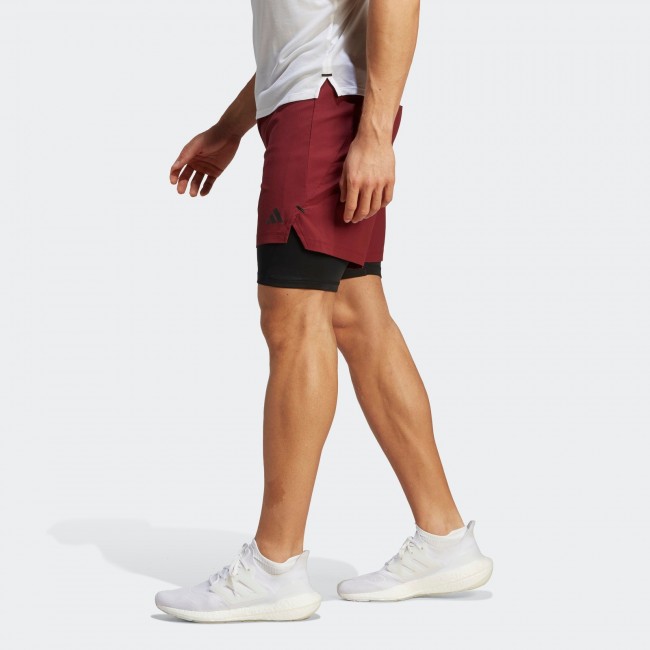 Adidas mens power workout two-in-one shorts, shorts, Training