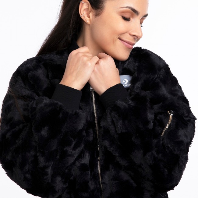Converse w faux fur bomber jacket | tops and shirts | Leisure | Buy online  - Sportland