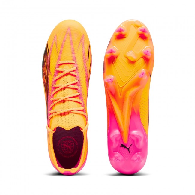 Puma pink and yellow football boots deals