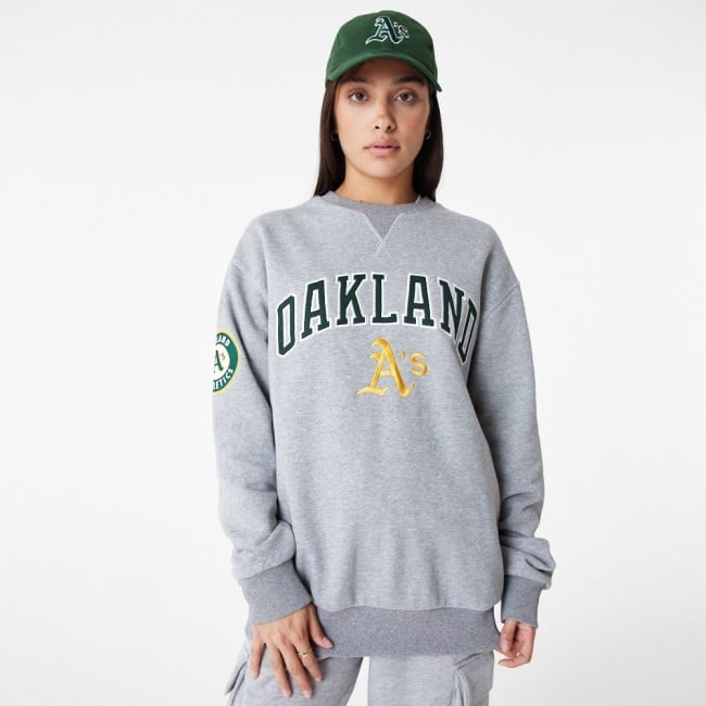 New era oakland athletics mlb large logo crew neck sweatshirt hoodies and sweatshirts Leisure Buy online Sportland