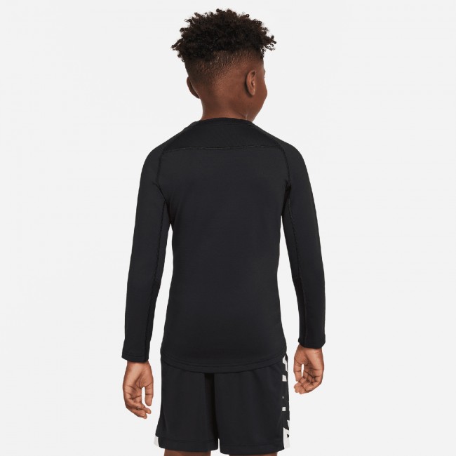 Nike pro warm long sleeve youth sales