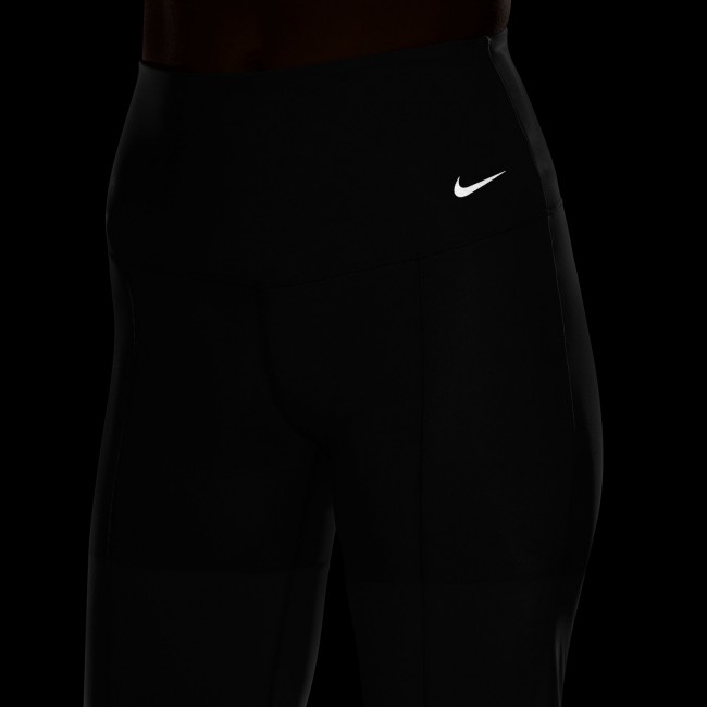 NIKE ZENVY WOMEN S GENTLE SUPPORT HIGH WAISTED SHEER OVERLAY FLARED PANTS