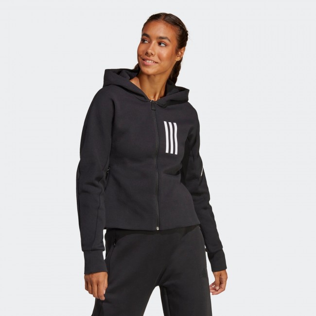 Adidas women s mission victory slim fit full zip hoodie hoodies and sweatshirts Leisure Buy online Sportland