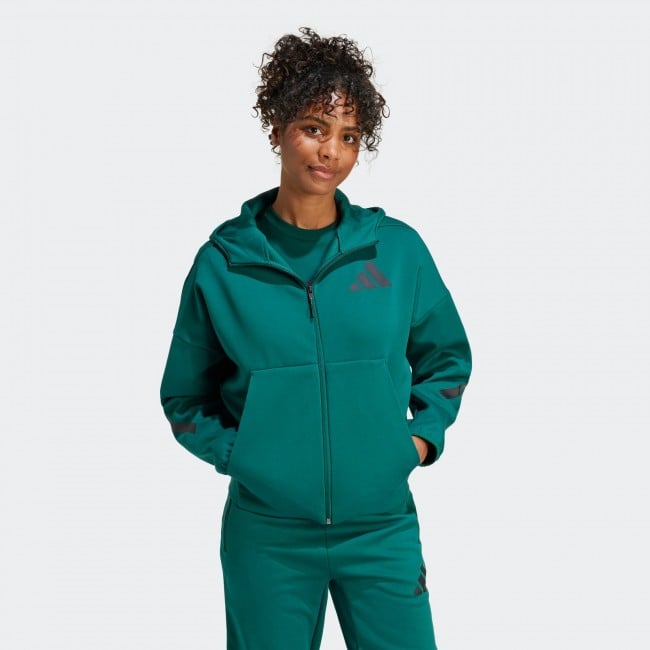 Adidas full zip hoodie women's hotsell