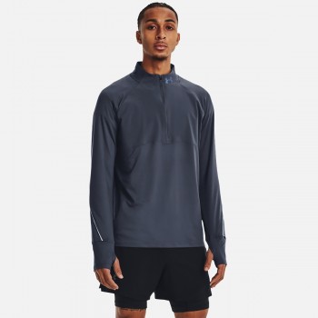 Under armour Jersey 1/2 Zip Qualifier half zip T-Shirt Blue