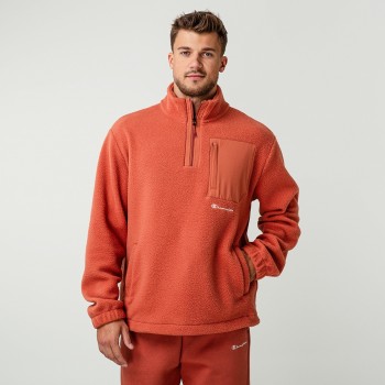 men's reaxion quarter zip fleece jacket