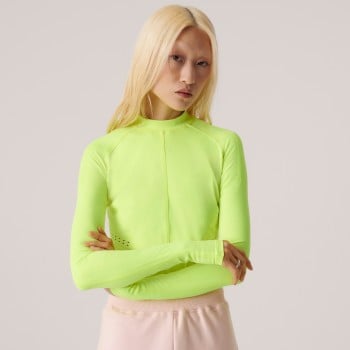 Adidas neon hotsell crop jumper