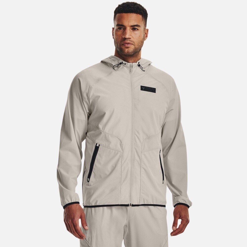 UNDER ARMOUR MEN'S PROJECT ROCK WARM UP HOODED JACKET