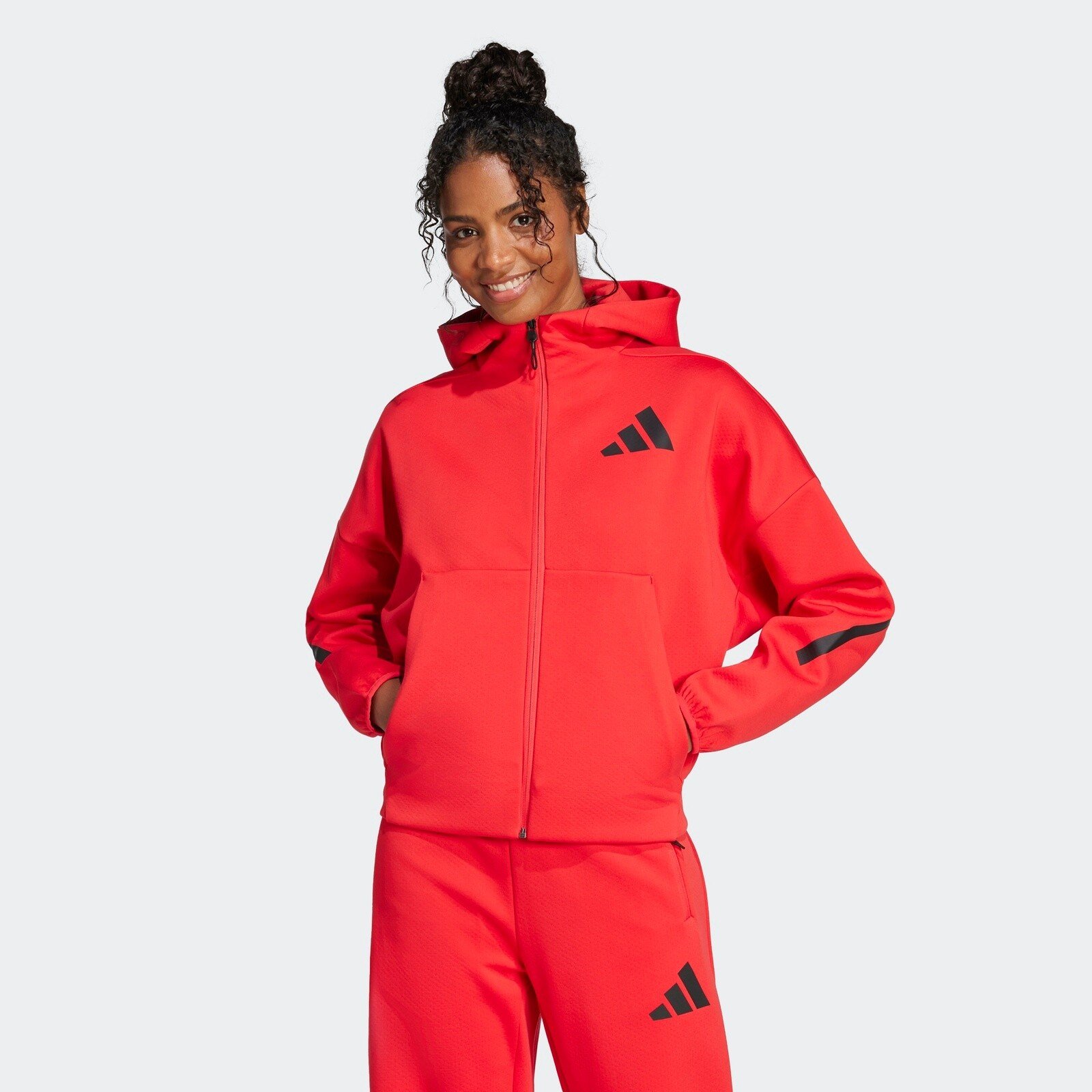 ADIDAS WOMEN'S Z.N.E. FULL-ZIP HOODIE | Hoodies and